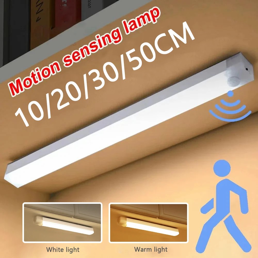 LED-bewegingssensorlicht Draadloos LED-nachtlampje Type C Oplaadbaar licht Kast Garderobelamp Trapverlichting voor keuken