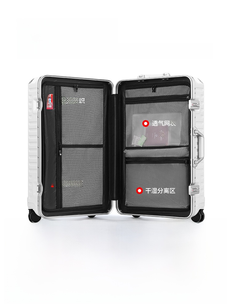 Mala de Viagem com Estrutura de Alumínio Nova 2025 para Homens e Mulheres, 20 Polegadas, Casco Rígido, Tendência de Moda, Exc...