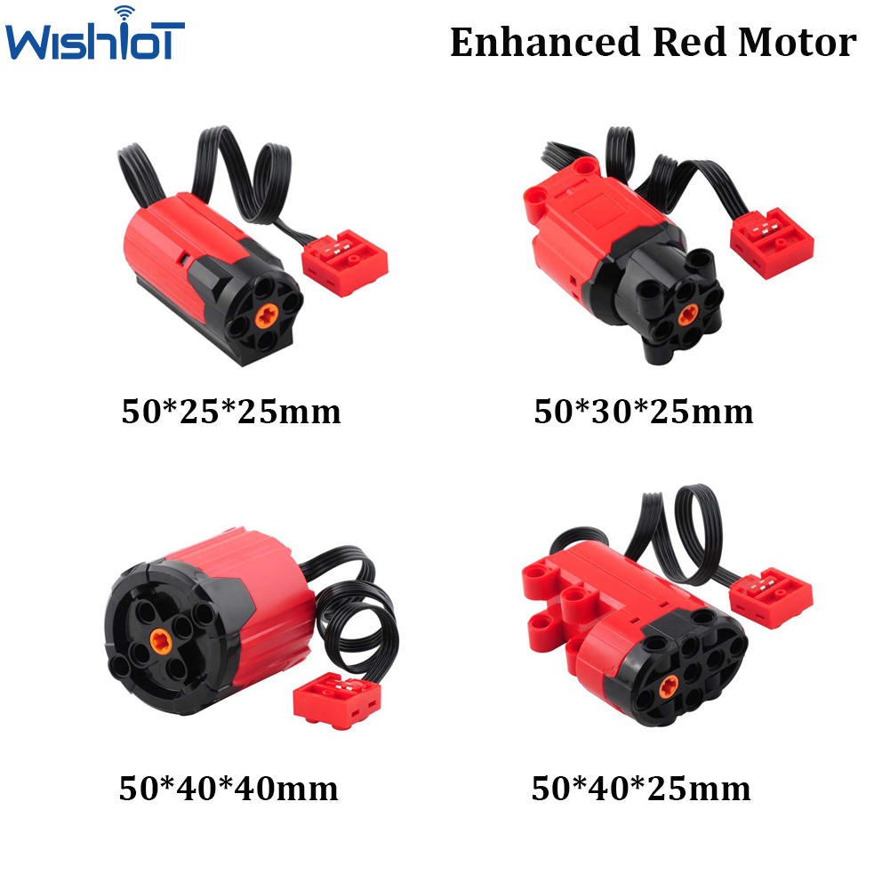 Enhanced สีแดง Plus M/L/XL มอเตอร์ MOC Power ฟังก์ชั่นมอเตอร์เซอร์โวใช้งานร่วมกับ Legoeds 8883 88003 8882 88004ความเร็วสูงของเล่น DIY