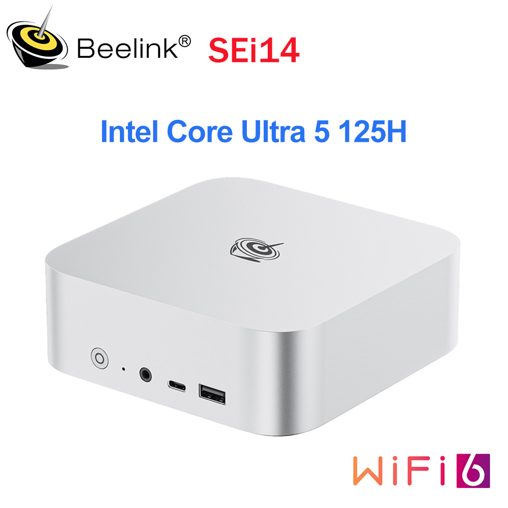 Nieuwe Beelink Sei14 Ai Pcintel Core Ultra 5 125H 32Gb Ddr5 Ram 1Tb M.2 Nvme Ssd Type C 2.5Gbps Bt5.2 Gaming Pc Vs Ser8 Mini Pc