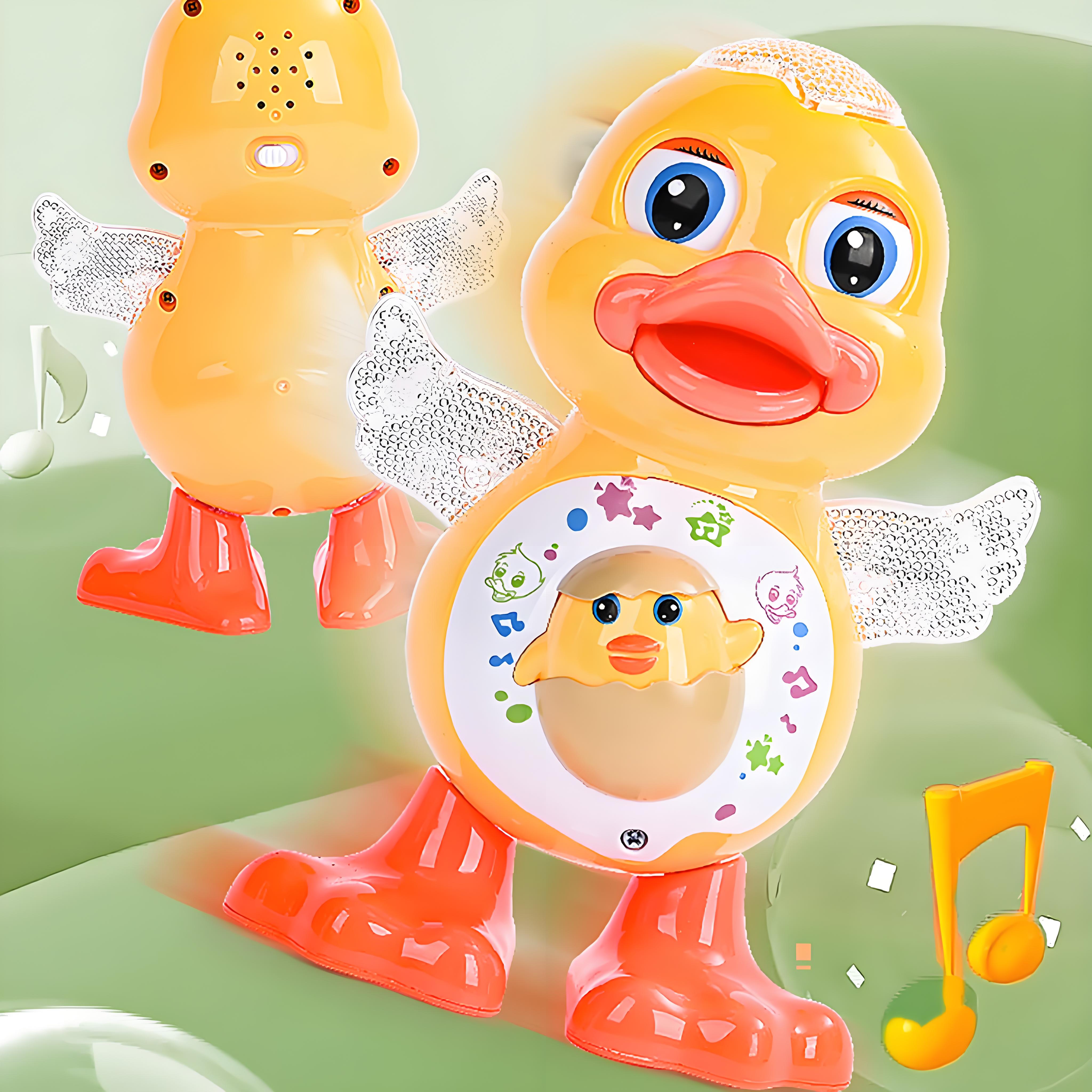 Musical Dancing Duck with LED Lights, Animated Waddling & Singing Toy - Fun Interactive Pet for Kids & Party Entertainment