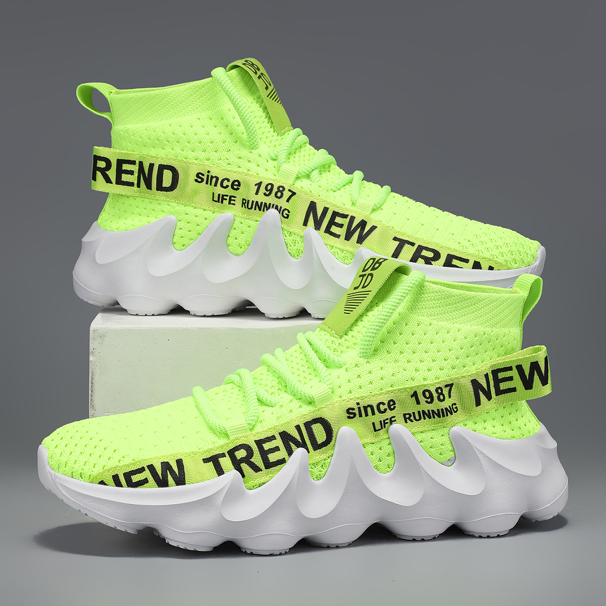 Grote maat outdoor-wandel- en hardloopschoenen voor heren, comfortabele, casual, veelzijdige, modieuze sportschoenen voor koppels, training