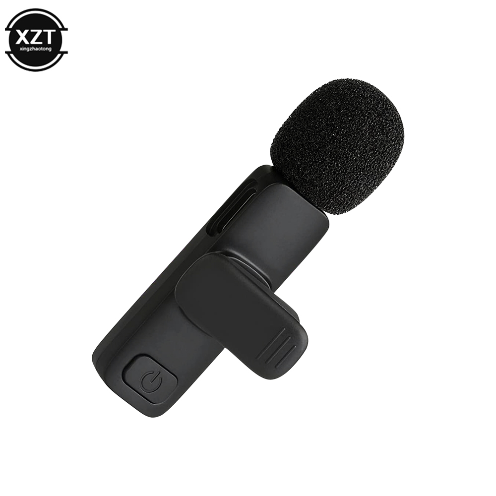 Microphone Lavalier sans fil 2.4G, portable, pour enregistrement audio et vidéo, pour IPhone, Android, jeux en direct, téléphone portable