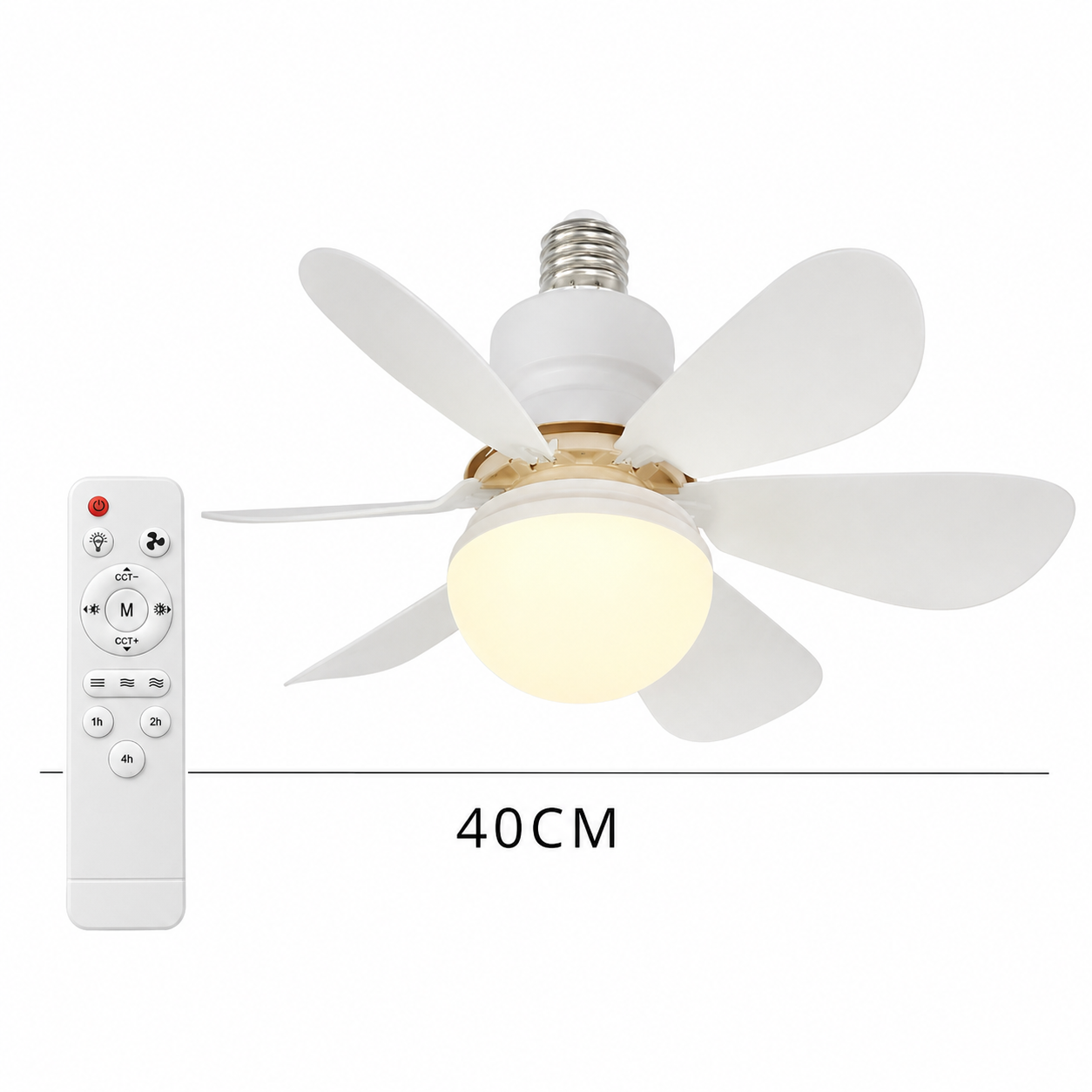 Deckenventilator-Licht, LED, 30 W, 40 W, einfache Lichter mit E27-Fernbedienung für Zuhause, Wohnzimmer, Arbeitszimmer, Haushalt, dekorative Ventilatorbeleuchtung