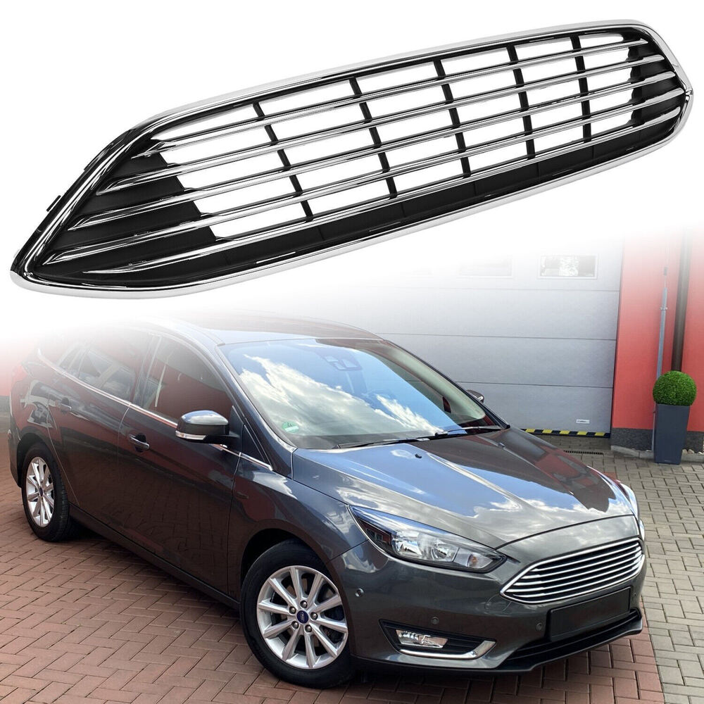 Für ford focus 2006-2018 Chrom Front Center Mesh Kühlergrill Grill abdeckung Trim uk
