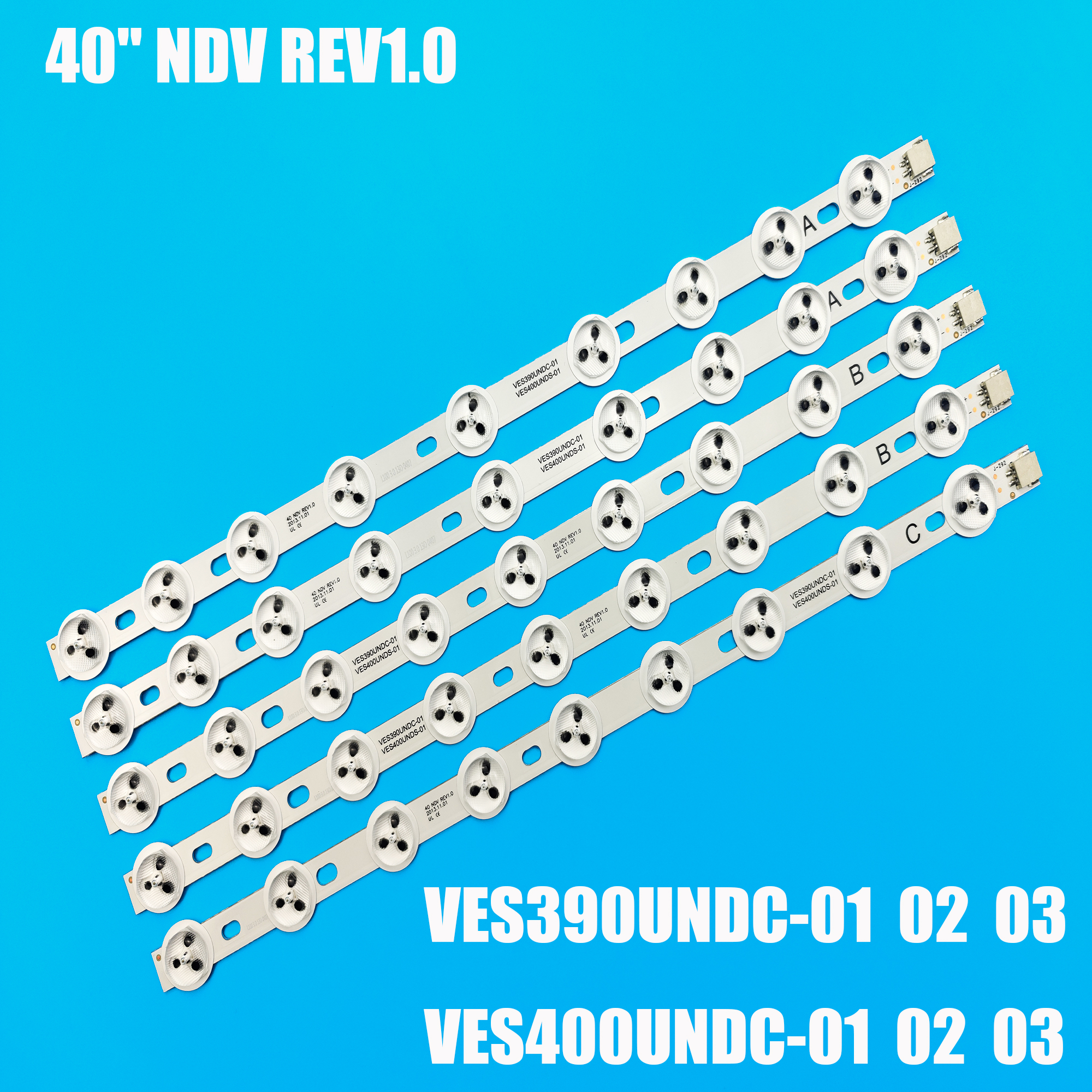 Listwa oświetleniowa LED do 40 "NDV REV1.0 40L3433DG VESTEL VES390UNDC-01 39FLHY168D 39PF3025D 39FHD-CNOV VES400UNDS-02 LC-39LD145K