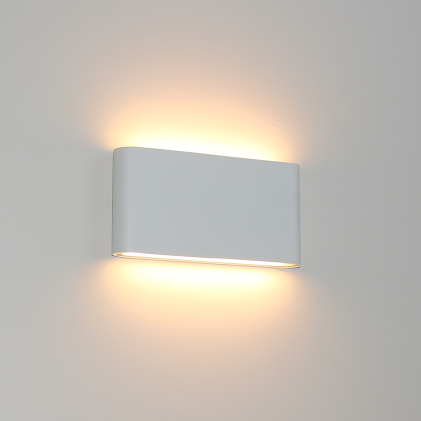 6W/12W à prova d'água ao ar livre/interno LED luz de parede moderna e minimalista lâmpada de parede para varanda jardim e decoração de quarto