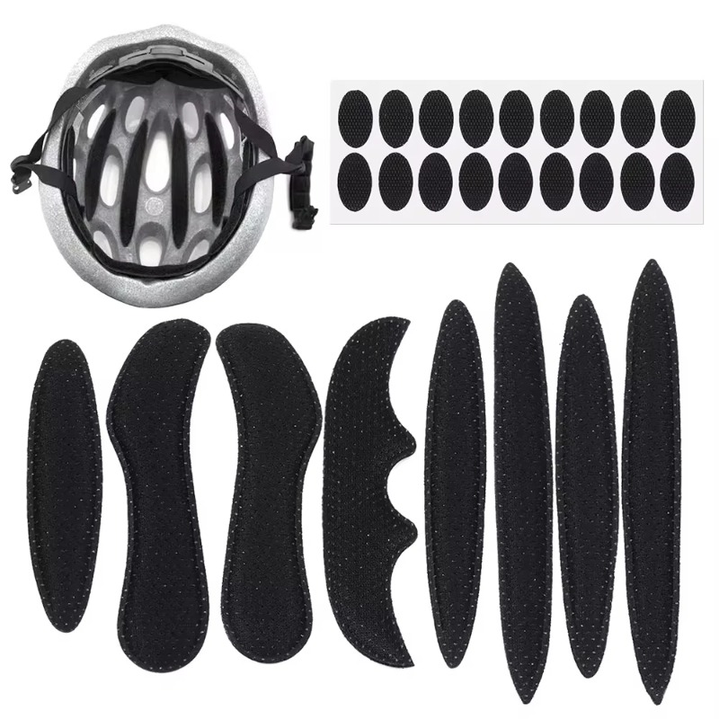 Kit de 27 Piezas de Almohadillas Universales para Casco, Espuma de Repuesto Sellada para Forro de Casco de Motocicleta y Bicicleta