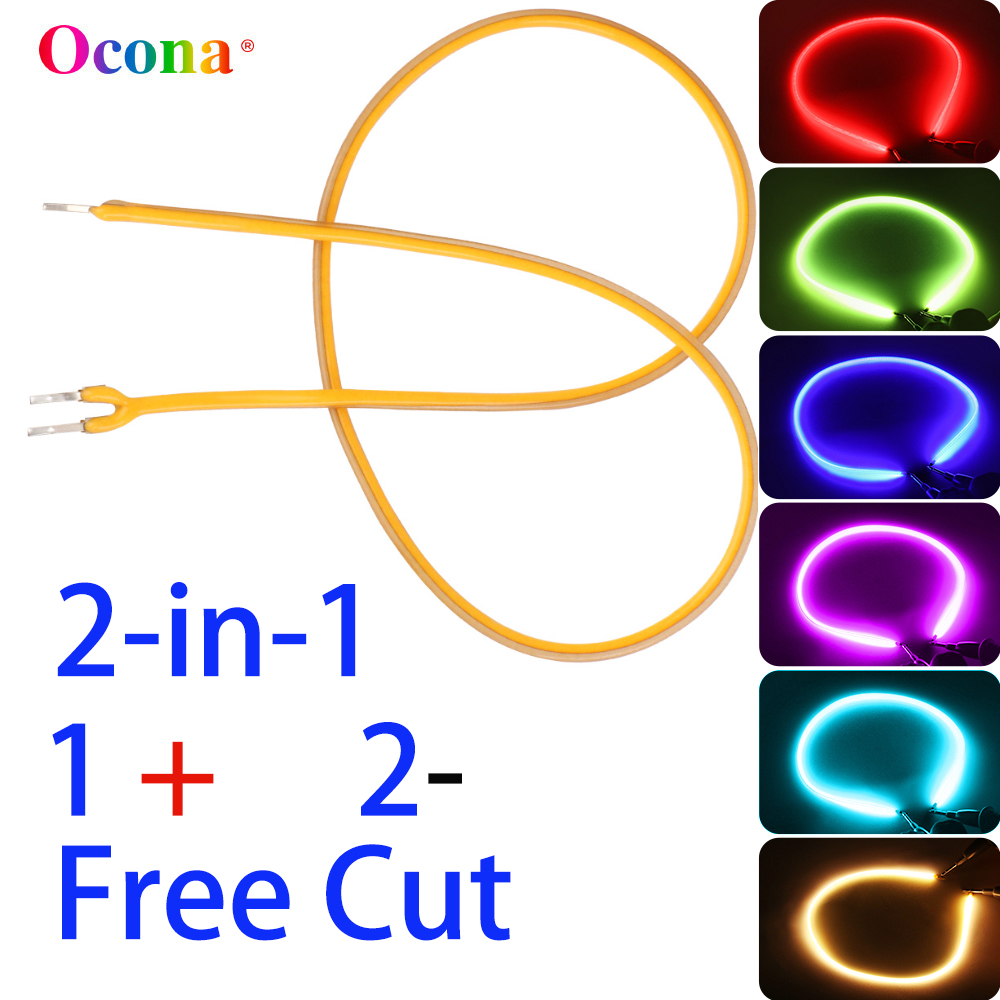 Frei Zuschneidbare Flexible LED-Filamente für LED-Lampen DIY 300mm 2-in-1 DC 3V Lampendioden DIY-Teile Rosa Weiß Rot Blau 2700K