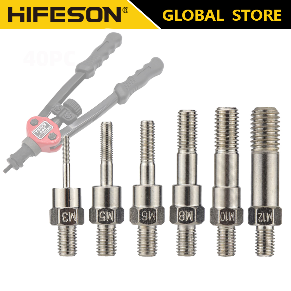 Hifeson-ハンドリベット用スペアネジ,BT-606/605/607 m4/m5/6/m8/m10/m12