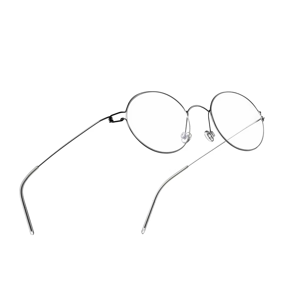 2026 pur titane Vintage rétro lunettes rondes cadre femmes hommes sans vis montures de lunettes lunettes coréennes ultralégères lunettes