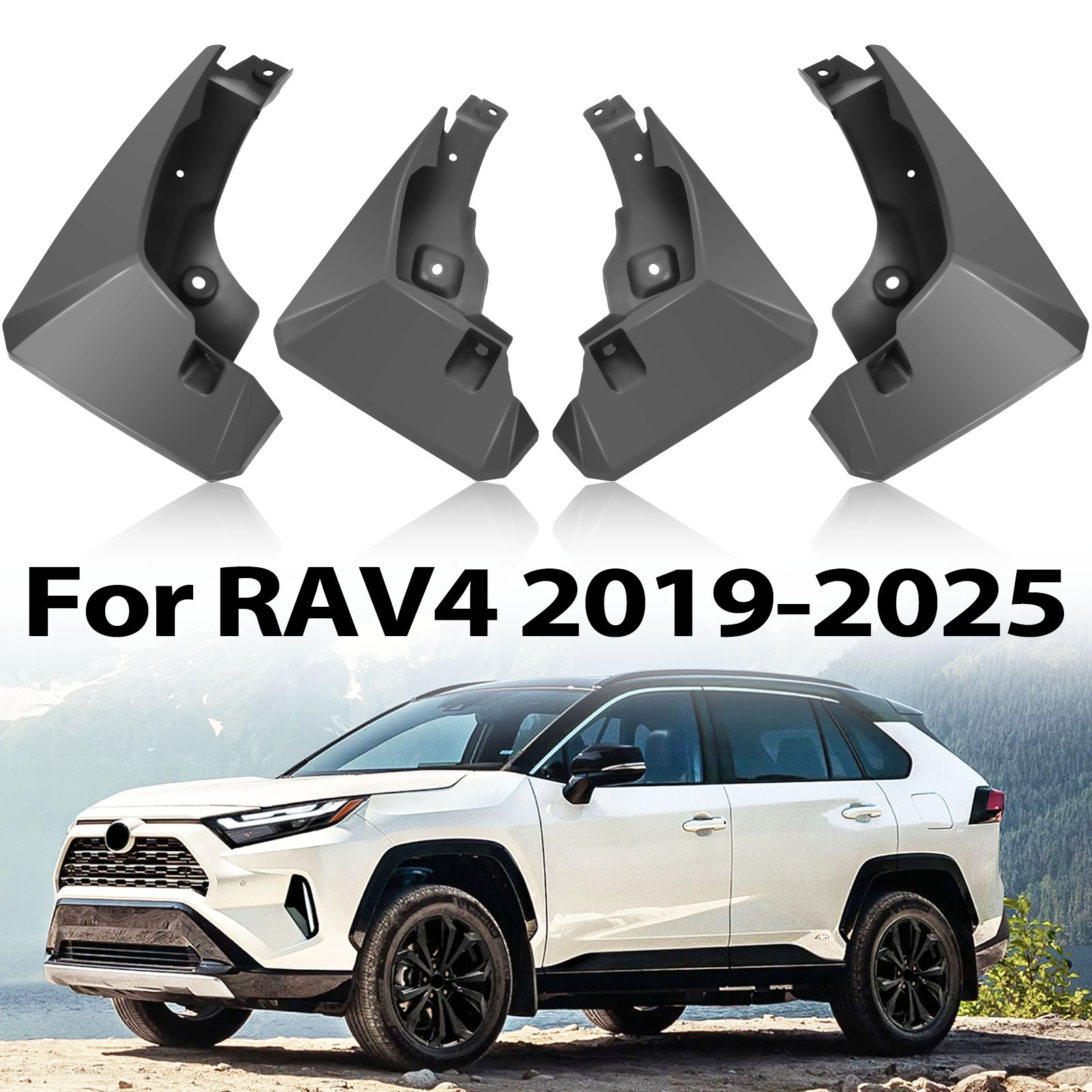 4 pezzi per Toyota RAV4 XA50 2019 - 2025 paraspruzzi per auto paraspruzzi parafanghi anteriori posteriori accessori 2020 2021 2022 2023 2024