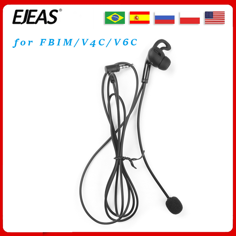 Ejeas-fbim v4c v6c用のrefereeハンズフリーヘッドセット,左側/右側の耳