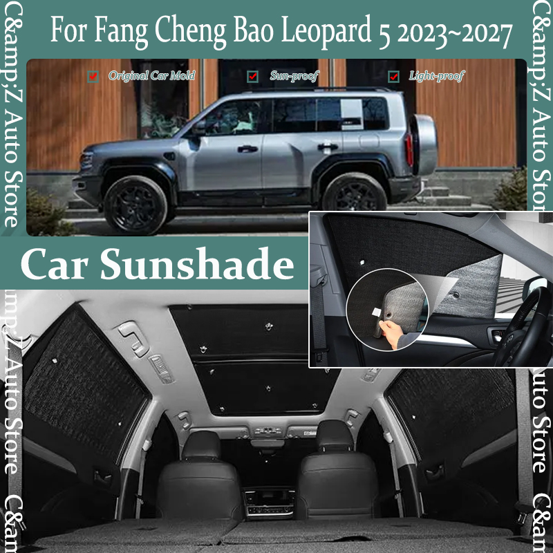 Samochodowa osłona przeciwsłoneczna do Fang Cheng Bao Leopard 5 Denza B5 2023~2027 Anty-UV Podkładki okienne Osłona przeciwsłoneczna Kurtyna Osłona Akcesoria samochodowe