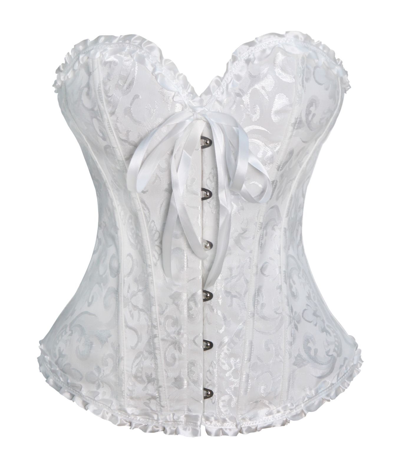 Vestido de novia con corpiño ajustable y 6 hebillas con lazo de encaje, ropa moldeadora de fondo, corsé de palacio Vintage, 11 colores disponibles