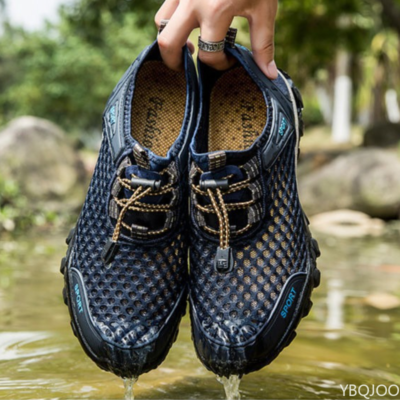 Sommermode Atmungsaktive Wasserschuhe Herrenschuhe Sport und Freizeit Laufen Trend Bergsteigen Sportschuhe mit flachem Boden