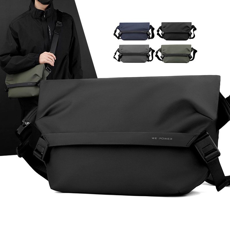 Men's Faionable Large Capaci Crossbody Bag 2024 New Sle Single oulder Bag for Travel Nylon Material  Color