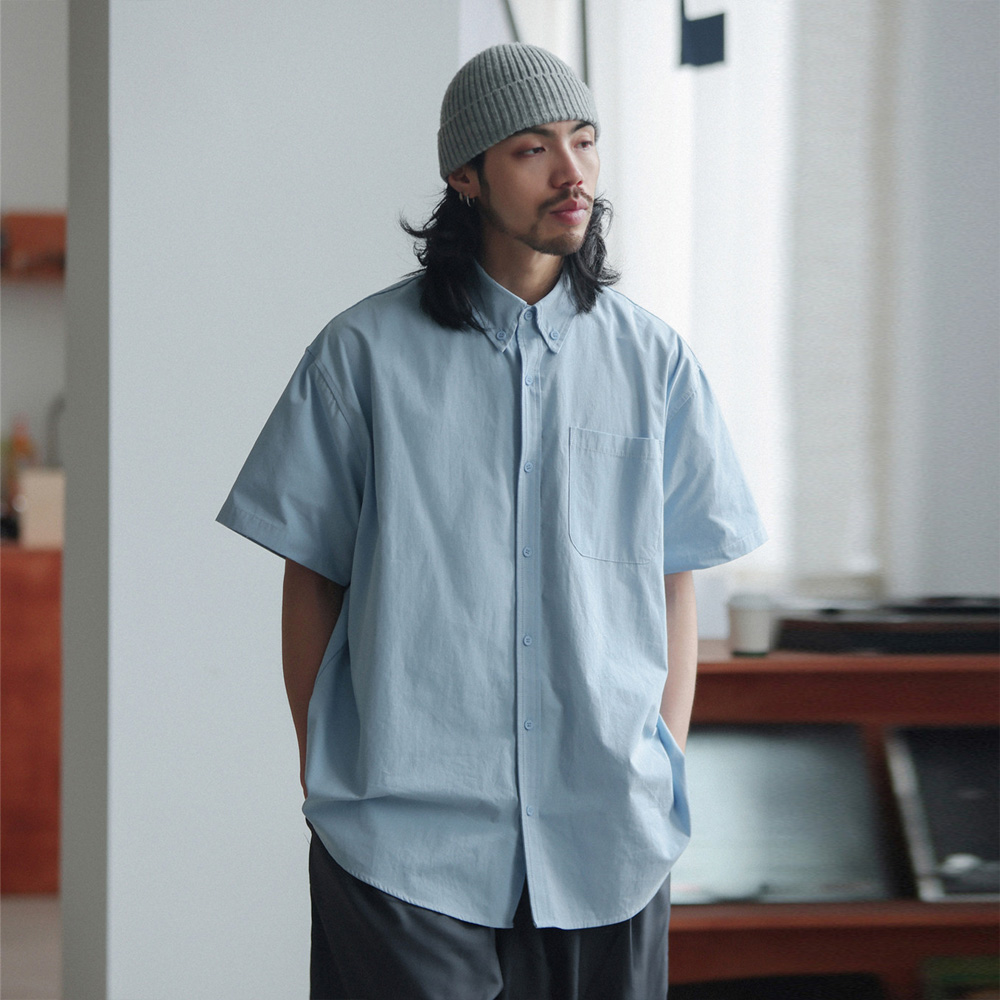 Chemises oversize en pur coton Cityboy pour hommes, style streetwear japonais et coréen, mode vintage, décontractées, à manches courtes, chemises cargo, blouses