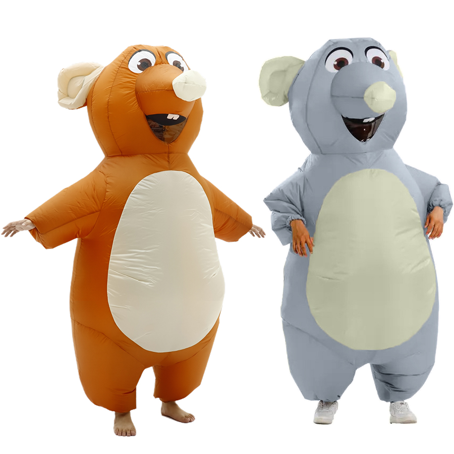 Aufblasbares Maus-Kostüm für Erwachsene, aufblasbarer Maus-Stil, lustiges Kostüm, Karneval, Halloween, Party, Cosplay, Kostüm-Anzug