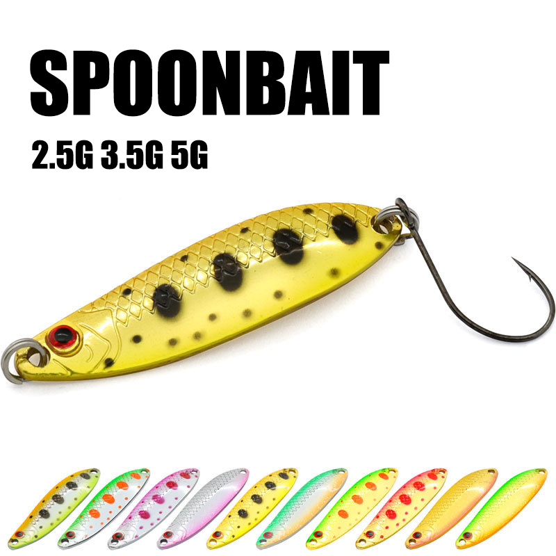 Metalowa łyżka Przynęty wędkarskie 2,5g 3,5g 5g Metal Jig Pesca Mikro przynęty Cekiny Do strumienia rzeki Słodkowodne Bass Pike Trout