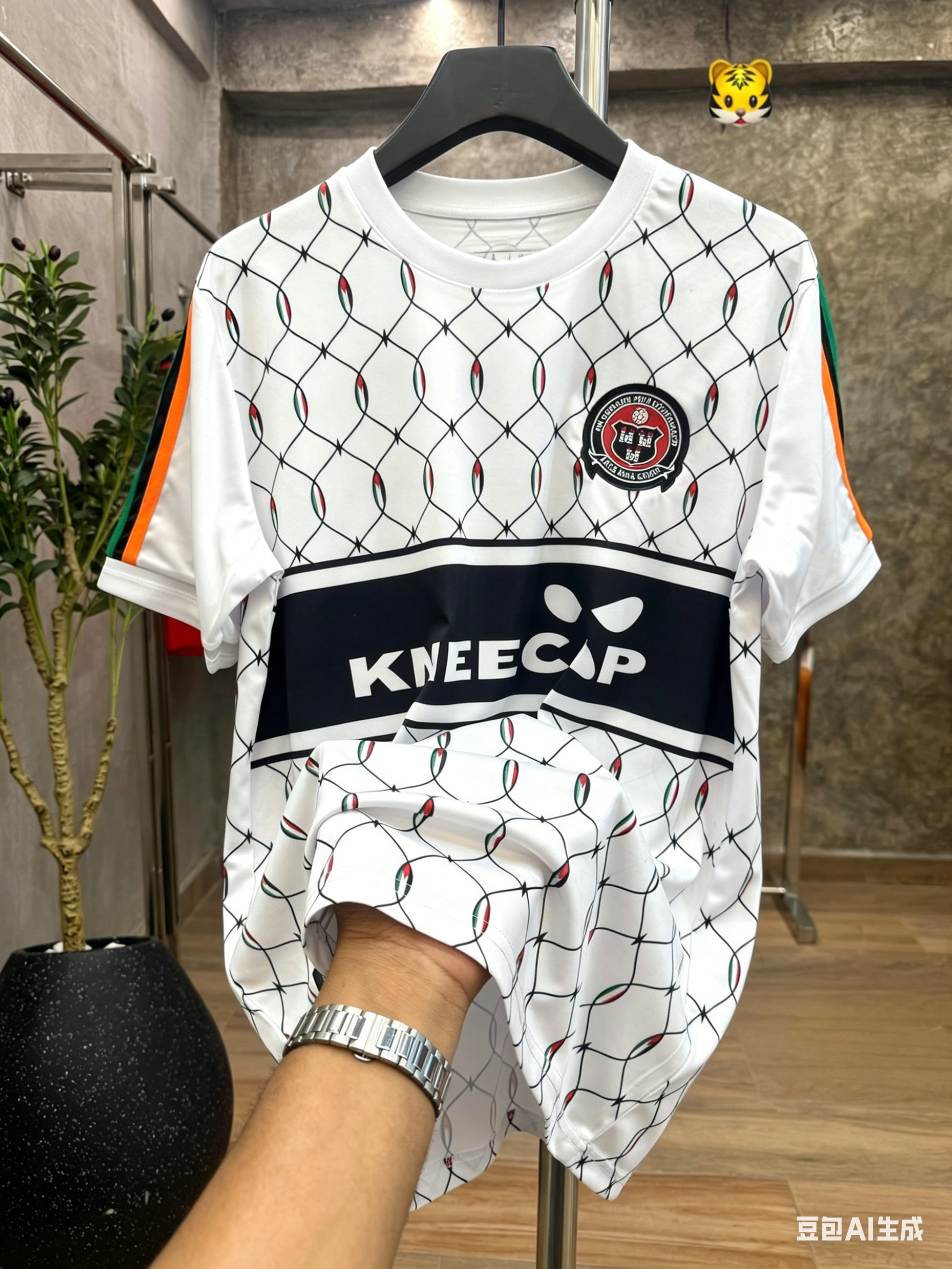 Koszulka sportowa unisex z siateczkowym wzorem, lekka, na co dzień, dla fanów hip hopu i do noszenia na co dzień, model 2026.