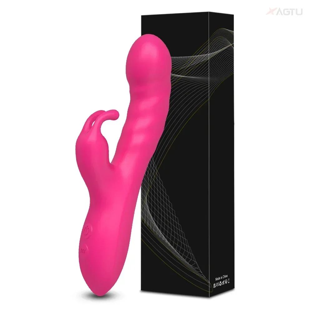 Wielofunkcyjny wibrator króliczek - 10 trybów wibracji, stymulator punktu G i łechtaczki, dildo, masażer sutków, masturbator dla kobiet, zabawka erotyczna dla dorosłych