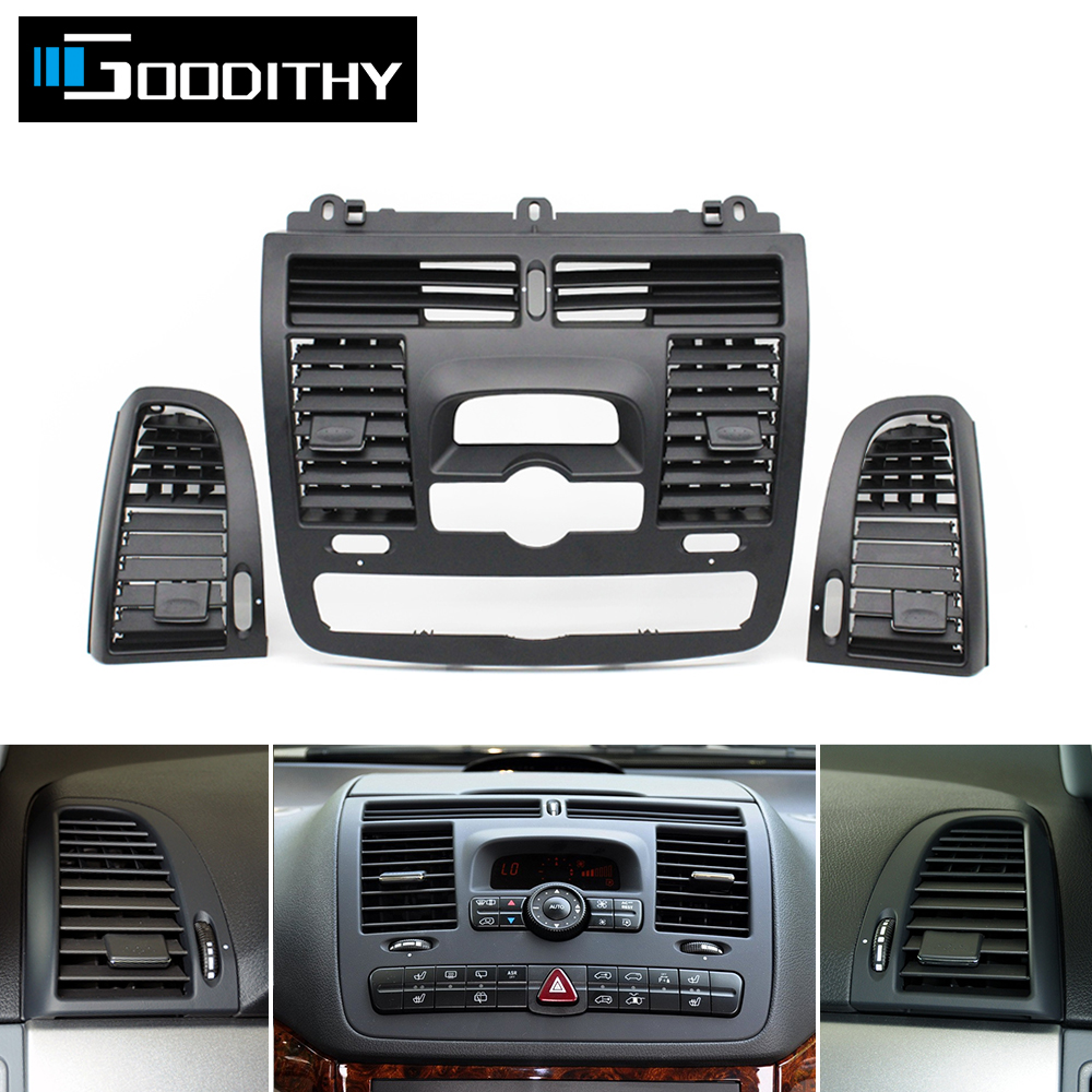 LHD RHD Samochodowa lewa prawa kratka wentylacyjna AC Centarl Osłona panelu wylotu powietrza do Mercedes Benz Vito Viano W636 W639 2004-2015