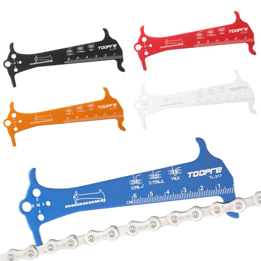 MTB Racefiets Kettingen Gauge Fietsketting Slijtage Indicator Checker Schroef Diameter Meting Liniaal Fietsen Reparatie Tool Remklauw
