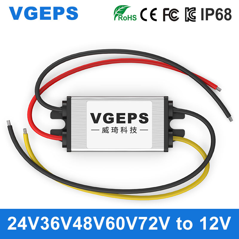 72V60V48V36V24V naar 12V DC Step-Down Converter 24V naar 12V Auto Power Module 24V naar 12V Waterdichte Converter