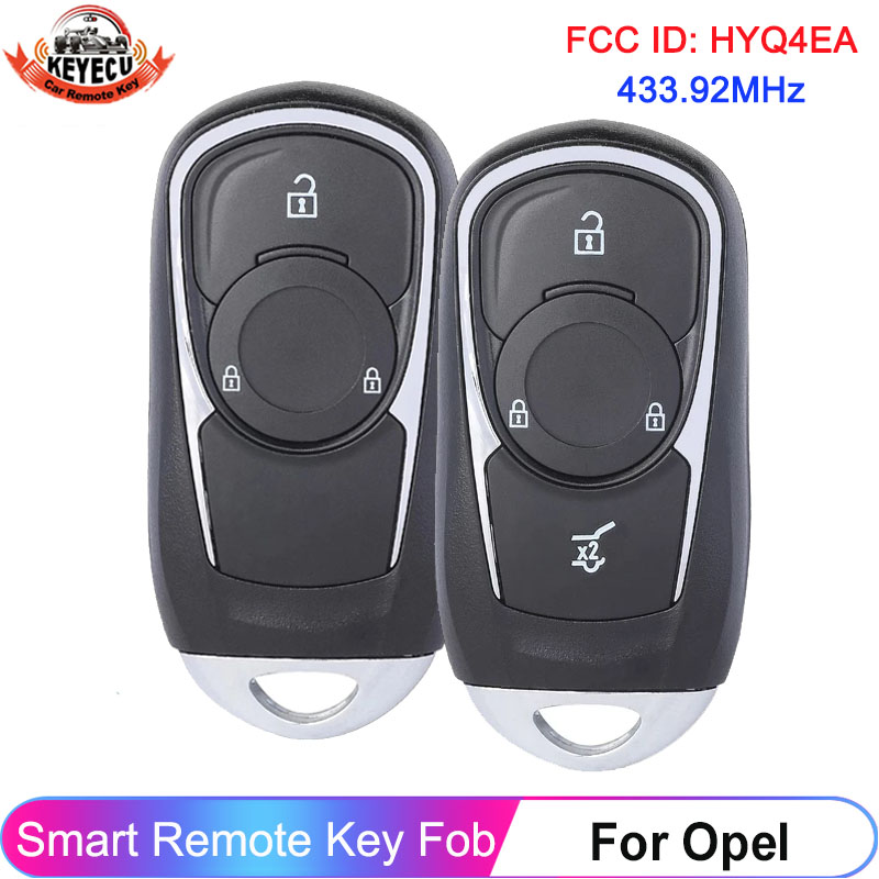 KEYECU For Opel Astra K Insignia 2016 2017 2018 2019 2020 2021 For Buick HYQ4EA 4EA P/N: 13508410 13511627 Car Remote Key 433MHz