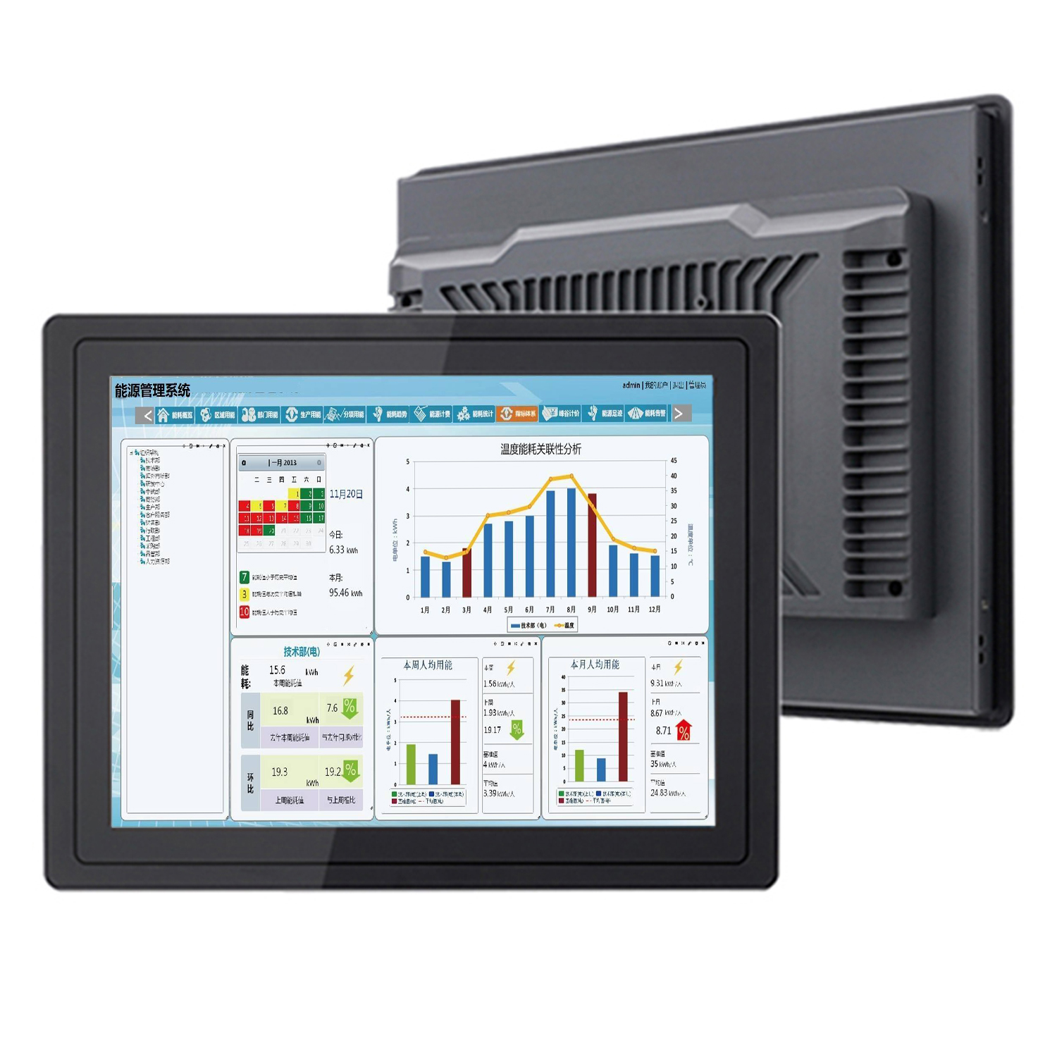 13,3 15,6 18,5 pulgadas mini ordenador industrial todo en uno panel pc con pantalla táctil capacitiva WiFi incorporado win10 pro 1366x768