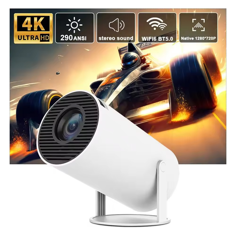 2026 New Outdoor portable Projector 4K Wifi 1080P 1280*720P HD Home Cinema Video Movies LED Projetor Video Game Projection