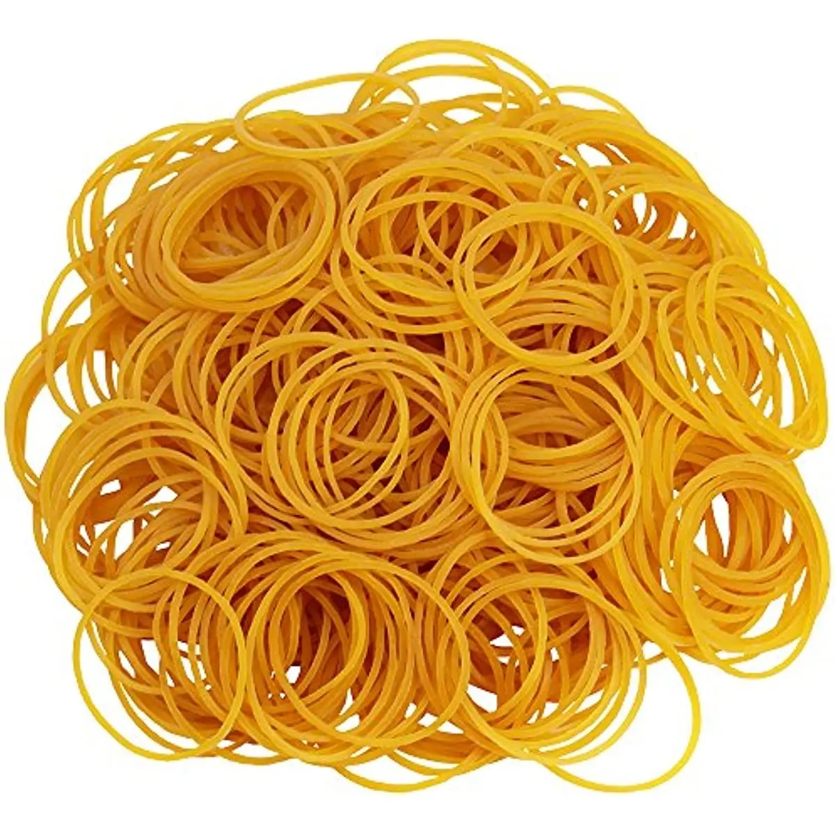 100/200 Uds anillo de goma elástico ajustable fuerte amarillo, suministros de oficina para estudiantes, papelería, banda de goma, banda de vaca