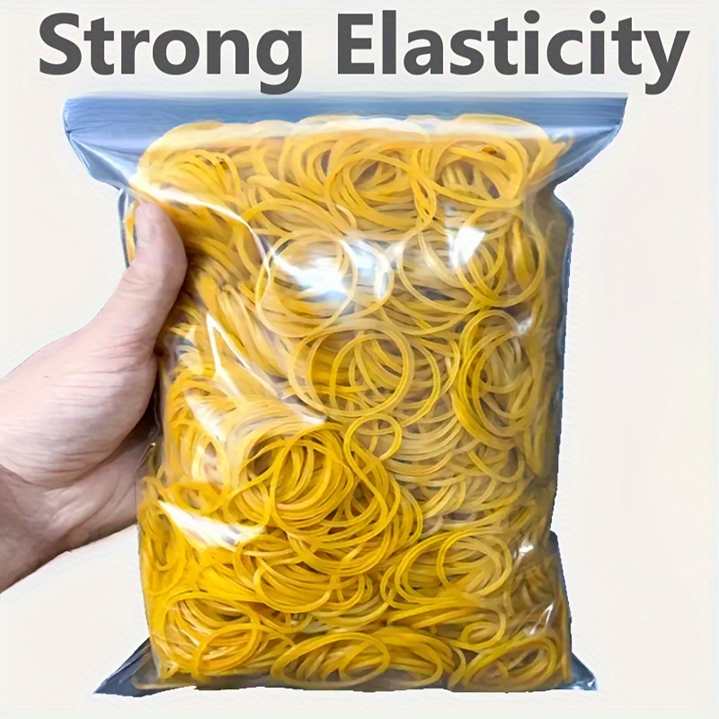 Élastique jaune à haute élasticité - lot de 100/300/666 pièces, d'un diamètre de 38 millimètres, caoutchouc naturel durable, adapté