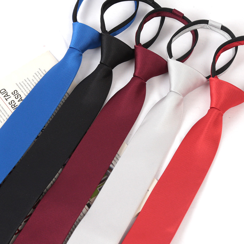 Gravata masculina e feminina com zíper monocromático, gravata de vestido de noiva, gravata preta, Business Slim, acessórios de camisa, fashion, mais corajosa, 6cm