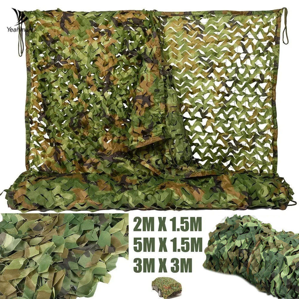 3x3m 5x1,5 m militärische Tarnung Netz Schwimmbad Strand Pavillon Garten Sonnenschutz Camo Armee Leinwand Netz Zelt Dschungel Wüste