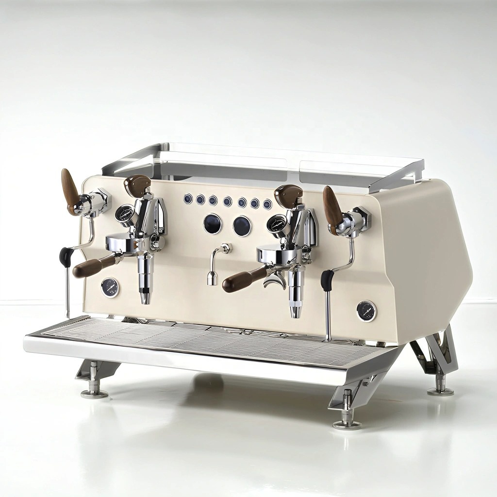 ST nuevo estilo profesional Cafetera Pub máquina de café comercial automática café expreso con palanca de vapor