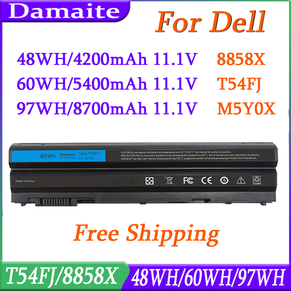 8858X T54FJ M5Y0X 48Wh/60Wh/97Wh Laptop Akku für DELL Latitude E6420 E6430 E6520 E6530 E6540 E5420 E5430 E5530