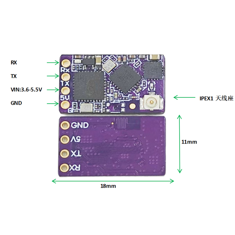 ExpressLRS 2,4G ELRS NANO Empfänger Zeitfahrmaschine ELRS-Empfänger mit hoher Bildwiederholfrequenz und Fernempfänger für RC FPV Drone Racing