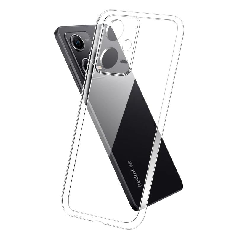 Original Transparent Silicone Case For Xiaomi Redmi Note 13 12 Pro Plus Ultra Thin Redmi Note 12 Turbo Speed 12S 12T 12C 13C