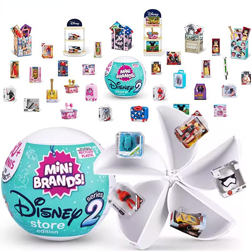 5 Verrassing Disney Mini Merken Verzamelspeelgoed Disney Store Edition 2 Mystery Capsule Echte miniatuurpop Verzamelspeelgoed Geschenken