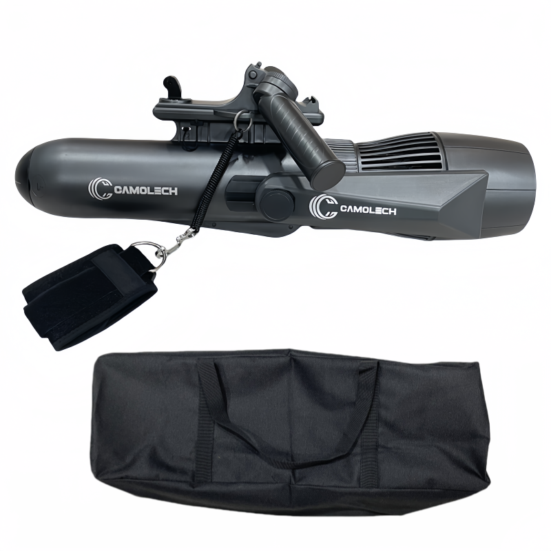 Camolech Unterwasser-Scooter, 700 W, Paddle-Board-Scooter, Doppelrippen-Unterwasserstrahlruder mit Tasche, 2 Stunden Laufen zum Surfen, Tauchen
