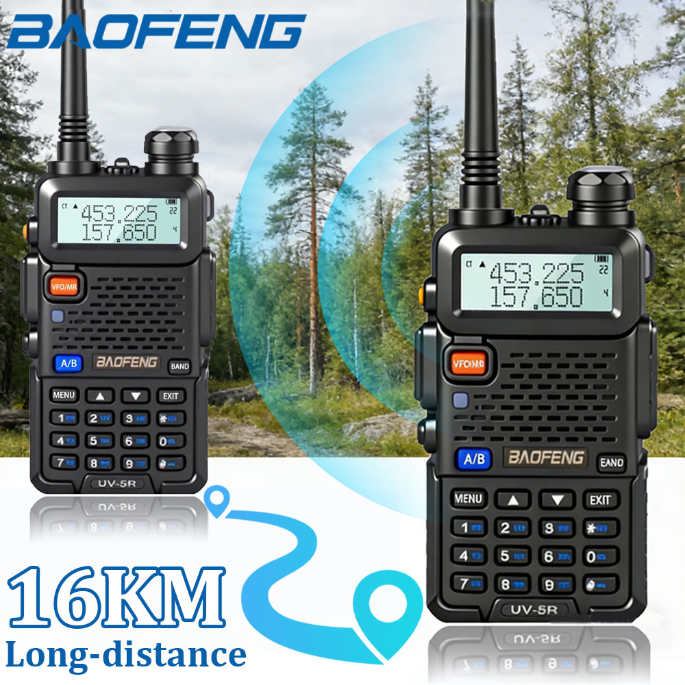 Rádio Comunicador BAOFENG UV-5R de Longo Alcance, Cópia de Frequência Sem Fio, Rádio Amador Bidirecional, Transceptor Baofeng UV 5R