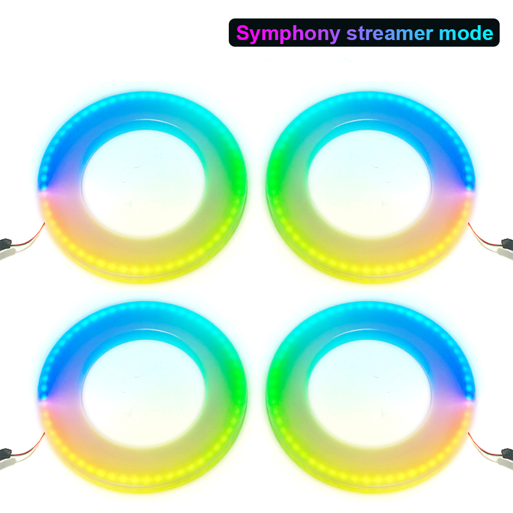 Symphony /RGB 64 colors speaker light car ambient light for interior decoration rainbow speaker light