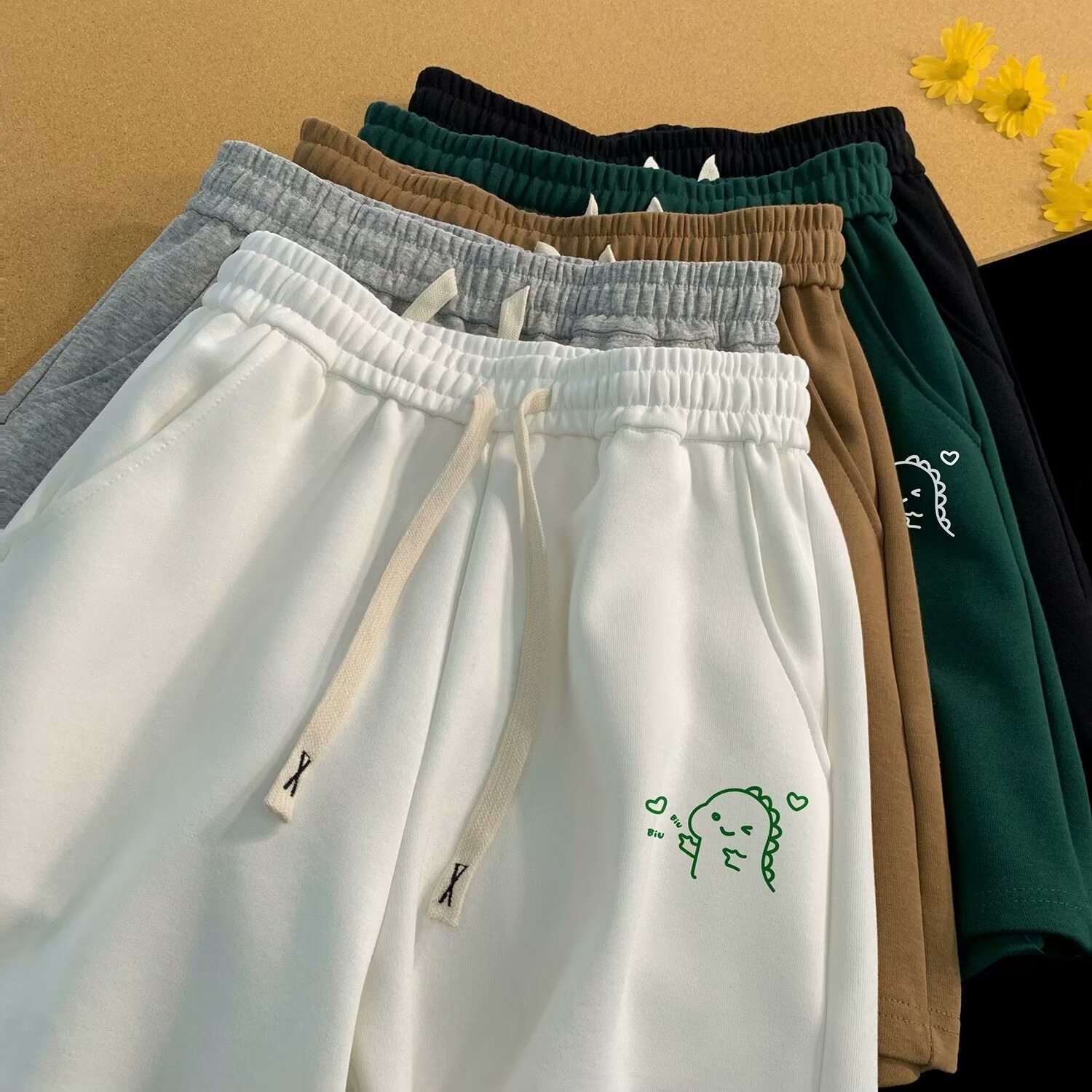 M-8XL Oversized Shorts Men's Casual Shorts Fun expressions Print Shorts Fashion Couple Basketball Short Pants