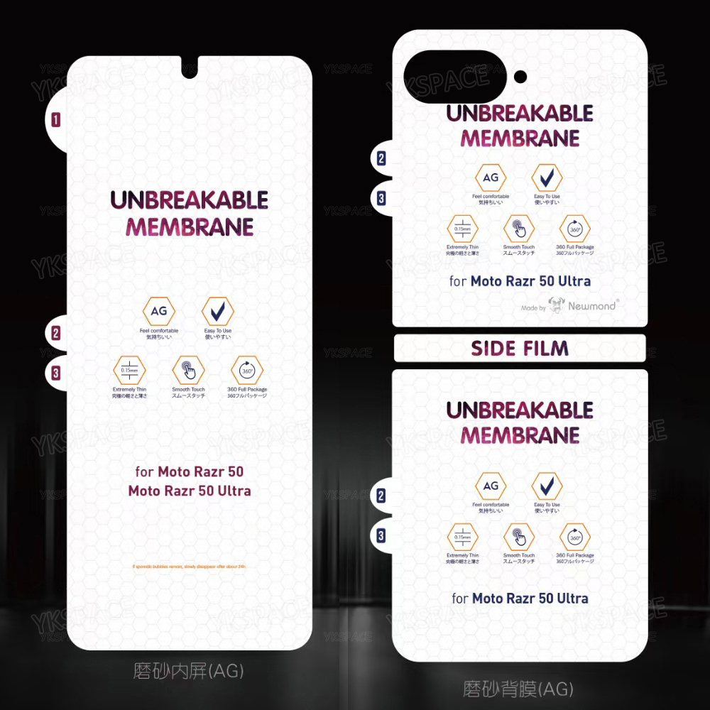 Vorne Hinten Matte Weiche Hydrogel Film Für Motorola Moto Razr 60 50 40 Ultra Plus 2025 2024 2023 2022 HD klar Displayschutzfolie