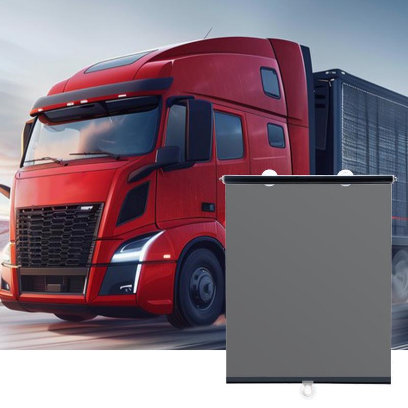 Pare-soleil rétractable pour pare-brise de camion, fenêtre avant de voiture, ventouse, haute définition, transparent, protection solaire