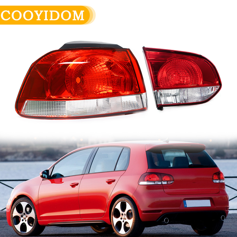 For VW Golf Mk6 Golf 6 Hatchback 2009 2010-2013 Car Tail Light Taillight Rear Reverse Driving Side Lamp No Bulb Car Accessories