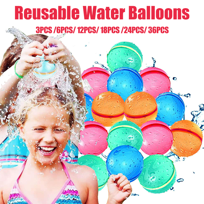 Globos de Agua Magnéticos Reutilizables, Globos de Agua Recargables de Relleno Rápido, Autosellantes, Bombas de Agua, Bolas de Agua para Piscina