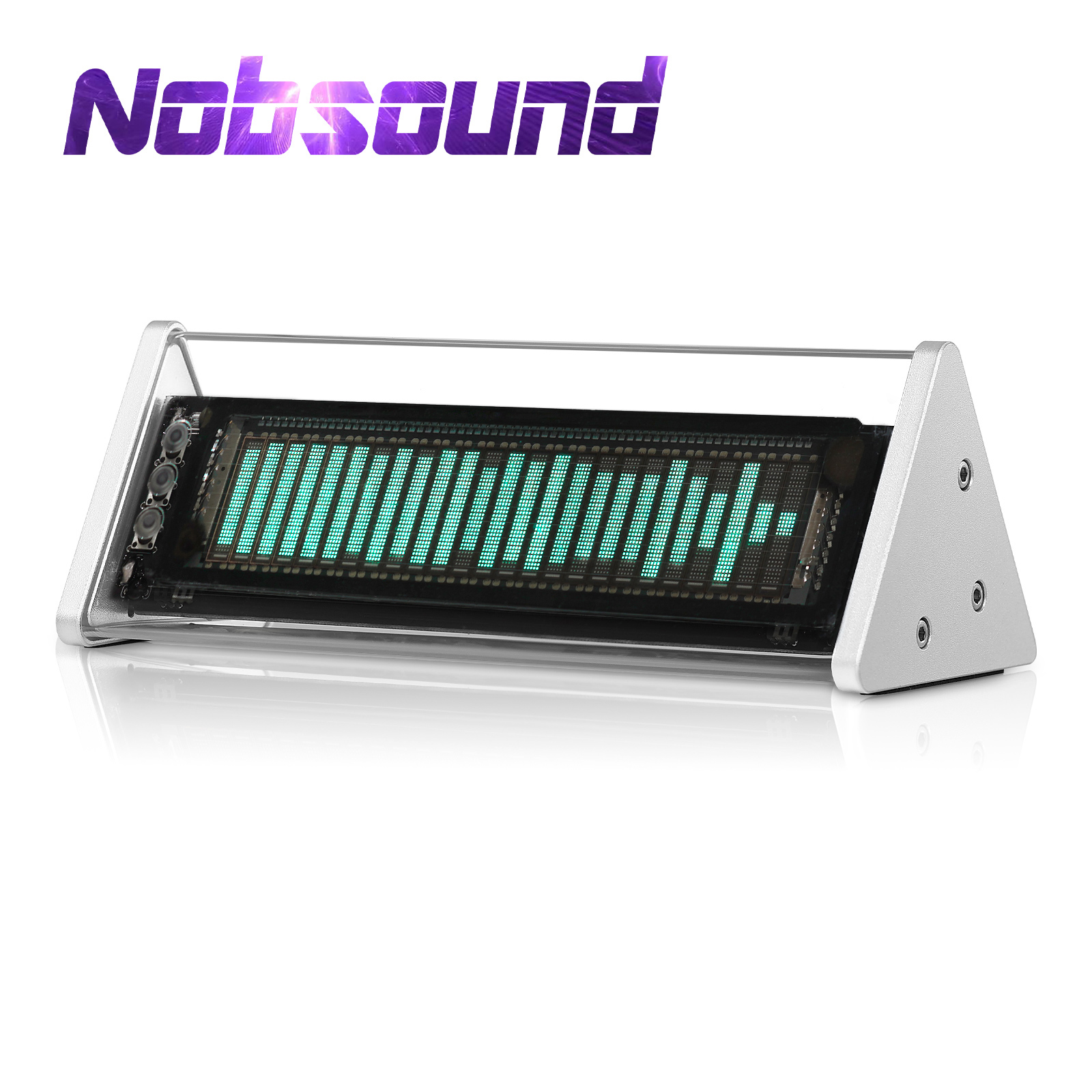 Nobsound Bluetooth 5,0 VFD часы музыкальный спектр дисплей экран измеритель уровня звука 3,5 мм AUX аудио переключатель коробка